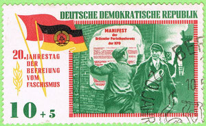 Germany 1965 - Sticking of the Manifesto of the KPD