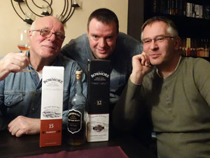 Bowmore 15 Y / Usquebaugh - Arran / Bowmore 12 Y Enginma