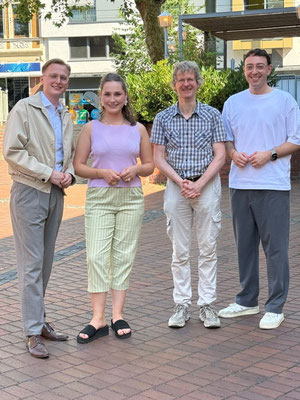 Max Brückner, Anna Viktoria Schröder, Oliver Linsel und Léon Beck (v.l.n.r.)