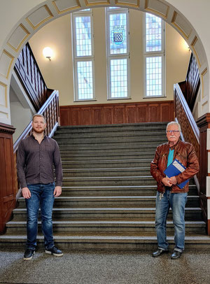 Steffen Walter (FDP) und Hans-Friedel Donschen (UWG:Freie Bürger) (v.l.n.r.)