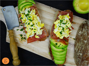 Ham & Egg-Brot / Avocado