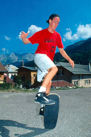 Don Brown, Freestyle Skateboarder, Kontest in der Schweiz
