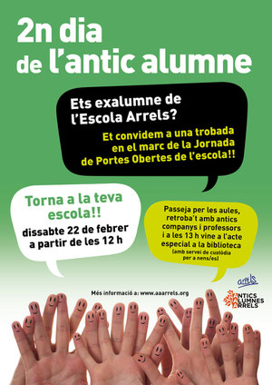 Cartell del 2n Dia de l'antic alumne