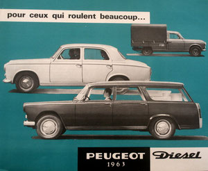 Pub Peugeot 1963