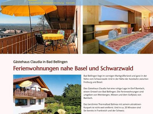 Gästehaus Claudia in Bad Bellingen Bamlach