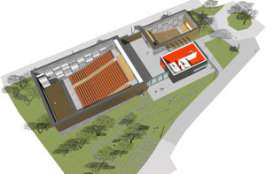 neubau hörsaalzentrum uni duisburg essen visualisierung drahtler architekten planungsgruppe dortmun