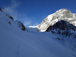 Skitour, Tödi, Tagestour, Tödi an einem Tag, Tierfehd, erster Gletscherbruch, zweiter Gletscherbruch, Schneerus