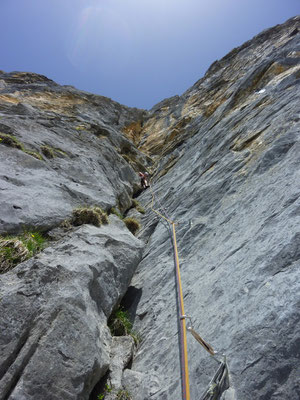 Via Isabella, Laucherenstock, Mehrseillänge, Rugghubel, klettern, Engelberg