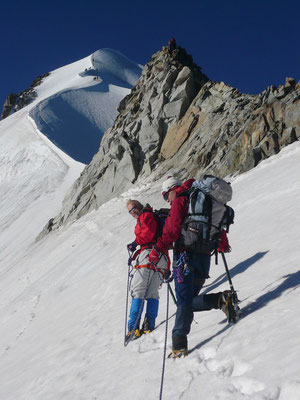 Piz Bernina, Biancograt, Gendarm