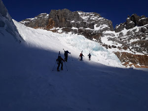 Skitour, Tödi, Tagestour, Tödi an einem Tag, Tierfehd, zweiter Gletscherbruch