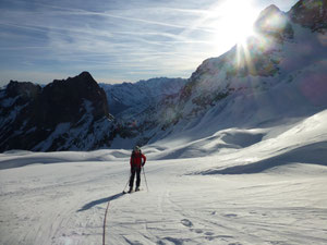 Skitour Wetterhorn, Skihochtour Wetterhorn, Rosenlaui, Rosenlauigletscher, Engelhornhütte, Dossenhütte