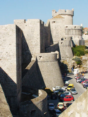 Strong defense points of the famous Walls of Dubrovnik