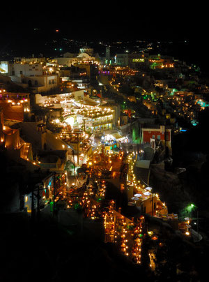 Night view at Fira