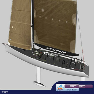 virtual skipper AC90 boat model download