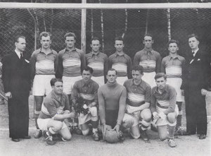 1. Mannschaft bei Sportplatzeinweihung 1954