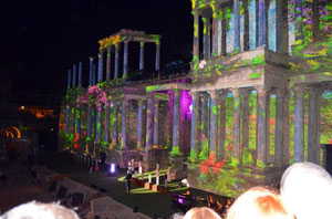 Teatro romano de Mérida en los premios Ceres de 2013. ©Lupe Rangel