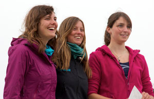Damen Team für die EM 2014, von links: Sandra Sebelin, ich und Andrea Kaspers