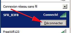 Se déconnecter du Wifi