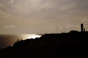 Forte impression au soleil couchant