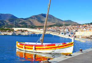 Barque catalane aux couleurs "Sanc et Or"