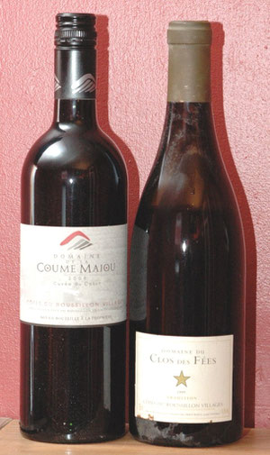 Casot 2008 (Coume Majou) et Tradition 1999 (Clos des Fées)