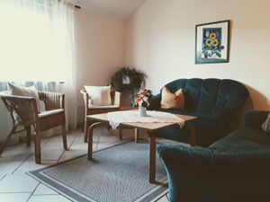 Aufenthaltsraum und Wohnzimmer
