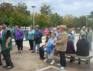 Our Group Waiting to enter the Currier Museum of Art