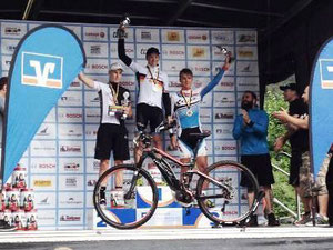 Goldmedaille für Maximilian Brandl auf dem Haibike SDURO FullNine RX © Haibike