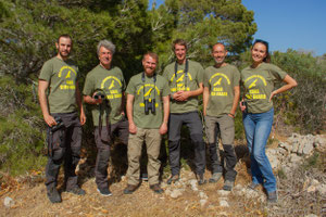 Das Team des Komitees gegen den Vogelmord in Malta (Foto: Komitee gegen den Vogelmord)