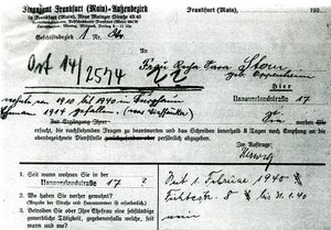 Sammlung Sternberg-Siebert: Behördendokument