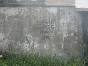 An UNUSUAL message to post at the gate of your compound