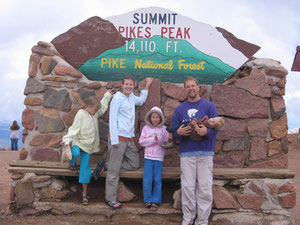 We drove to the top of Pikes Peak with James McDaniel, who is an old friend working with YWAM in Co Springs.
