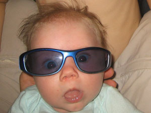 Elijah had something to do with this picture. Gotta love those big brothers!