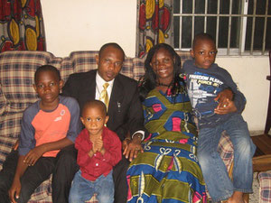 The Rostand Amadi Family - we helped him while he studied at a local university. He received his diploma while we were in the USA.