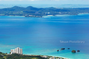 名護湾一望　沖縄の風景