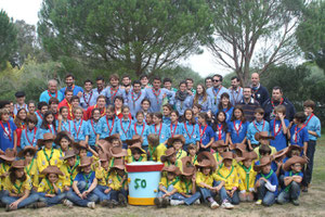 Los miembros del Grupo Scout Chaminade de Cádiz