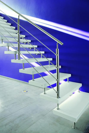 Ein harmonisches ZuEin harmonisches Zusammenspiel aus Design, Funktionalitäsammenspiel aus Design, funktionalität und Sicherheit: die neuesten Treppenmodelle lassen keine Wünsche offen. Foto: Kenngott