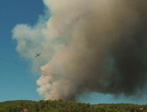 incendie à Correns en 2016