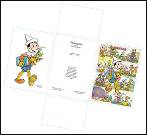 Pochette Pinocchio per 9 cartoline