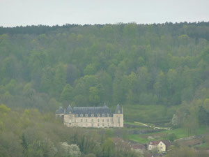 le chateau de Bussy-Rabutin vu de chez Emmanuel et Marie-Laure