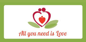 Valentin Karte Valentinkarte All you need is loveValentinecard