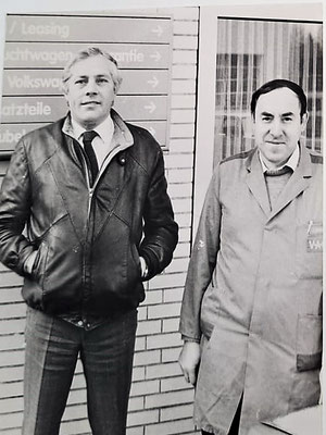 Sie waren treue Mitarbeiter: Gerhard Heite und Kurt Jedamzik (rechts)