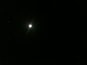 辛うじて金星は写りました^^: