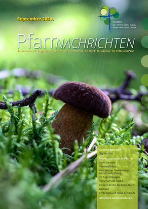 Foto der Titelseite der Pfarrnachrichten September 2024