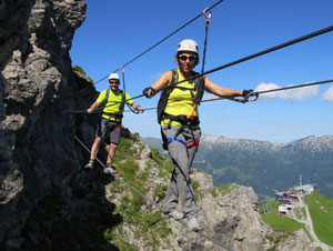 Klettersteig Kanzelwand, Walser Klettersteig, Bergabenteuer Kleinwalsertal, Bergabenteuer Bergschule, Klettersteig Schnupperkurs