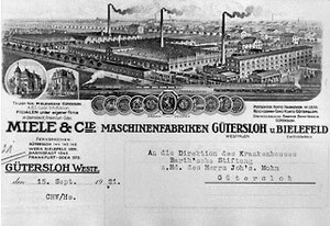 Briefkopf mit nahezu realer Firmendarstellung für die Zeit um 1914 bis 1920