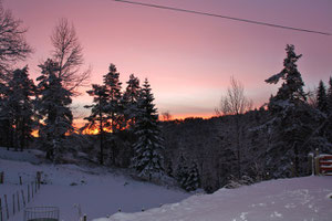 Sonnenaufgang 08:00 Uhr auf Espetveit