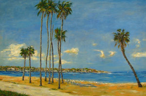 St.Petersburg Beach, oil 24x36, $ 1.700