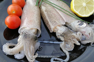 Calamares, ungesäubert, Foto: Birgitta Kuhlmey