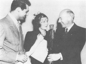 with Cary Grant and Cecil B. DeMille